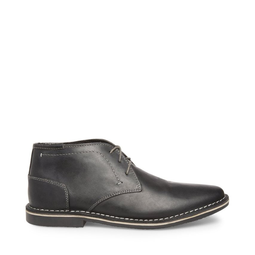 Botas Chukka Steve Madden Harken Cuero Hombre Negras | ES WZ6028